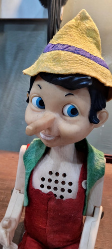 Brinquedo Boneco Pinochio Atma À Pilha Antigo 1973 Japonês (Usado)