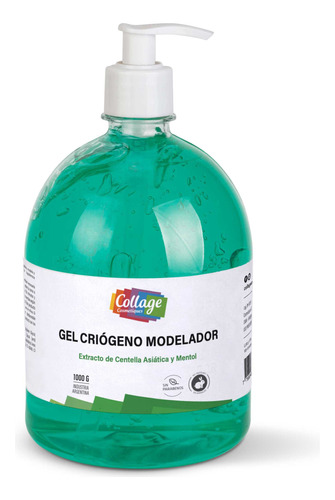 Gel Criogeno Modelador Para Piel Collage Centella Mentol 1kg