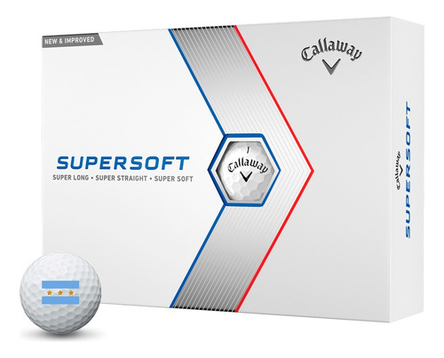 Pelotas De Golf Callaway Supersoft Bandera Argentina X12