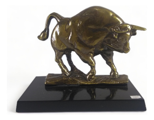 Antiga Escultura Touro Em Bronze Trabalhado 20840 Rrdeco (Usado)
