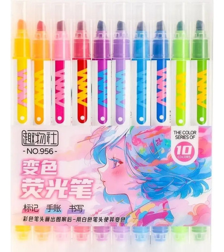 Plumones Marcadores Mágicos Que Cambian De Color Doble Punta