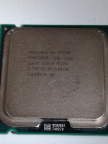 Procesador Pentium Intel Dual Core E5400/ 2m,/2,70 Ghz