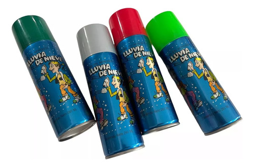 12 Espuma Aerosol Lluvia Nieve Fiesta Broma