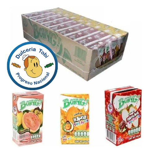 Jugos Boing Sabores Surtidos 250ml. Caja 27 Piezas