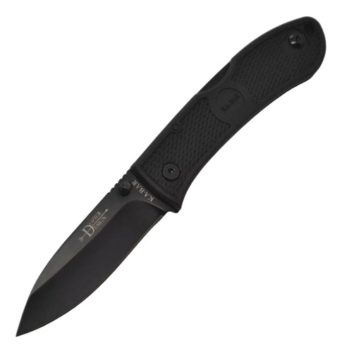 Canivete Ka-bar 4062 Dozier Black Blade Black Zytel Handles