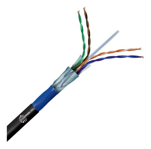 Cabo Lan 4x23 Cat6 F/utp Externo Blindado 100m - 100 Metros