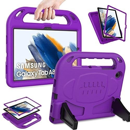 Funda Resistente Para Niños Samsung Tab A8 10.5 Violeta