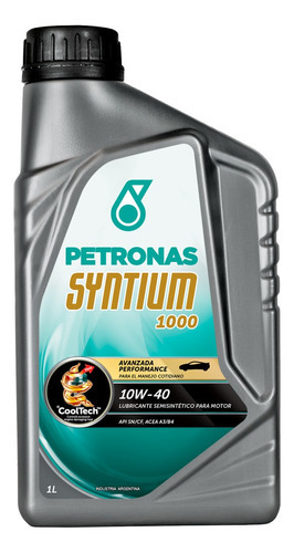 Aceite Semisintetico Petronas 10w40 1 Litro Syntium 1000