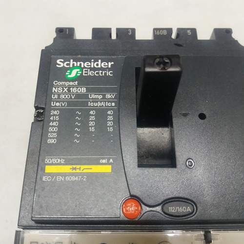Disjuntor 3 X 160a 380v 25ka Lv430310 -nsx 160b Tm 160 D