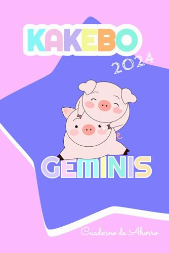 Cuaderno De Ahorro  Kakebo Y Zodiaco 2024: Kawaii Géminis |