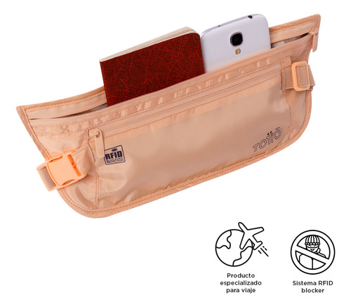 Banano De Viaje Security Con Rfid Blocker Totto