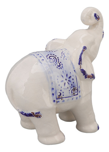 Decoración De Cerámica Con Forma De Elefante, Segura, Redond