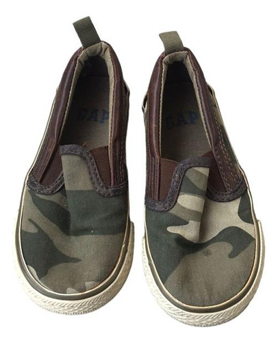 Zapatilla Gap Verde Camuflada Para Niños Talle 8 No Cheeky 