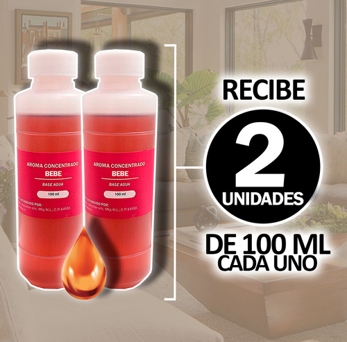 Esencia Aroma Ambiental Concentrado Bebe Base Agua - 200ml