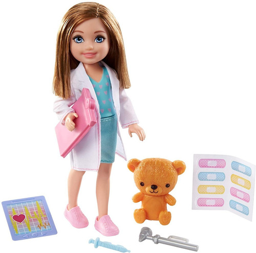 Chelsea Can Be Doctora Con Osito Barbie Mattel Gtn88