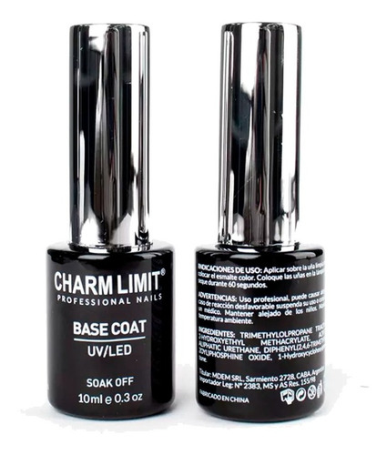 Base Coat Semipermanentes  Charm Limit 10ml