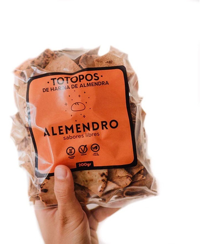 Totopos De Harina De Almendra Alemendro 30 Paquetes