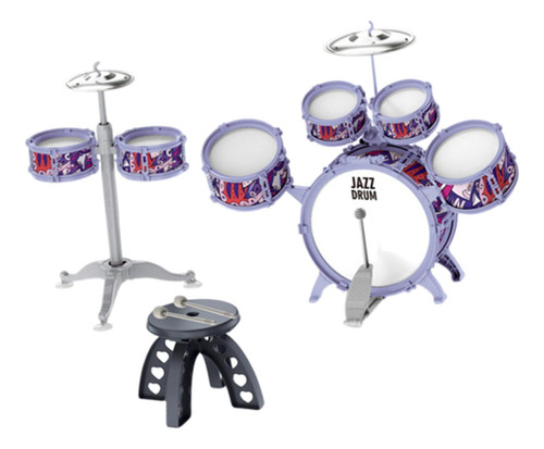 Ditdlers Jazz Drum Kit Cymbal Y Drumstick Desarrollo De
