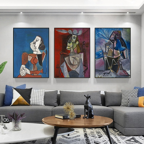 Imagen 1 de 7 de Cuadros Trípticos-picasso -liquidación!!!!!!!!!!!!ultimo