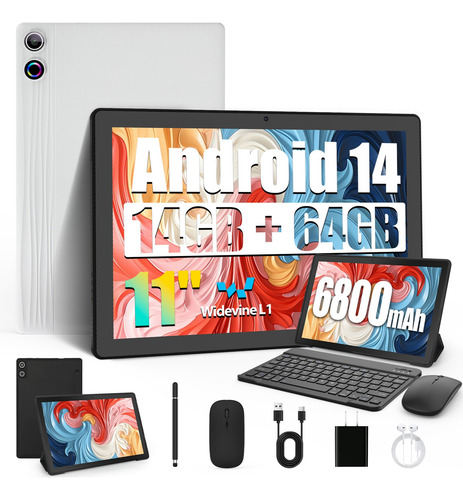 Tablet A7l 11'' 14gb+64gb Tf(max 1tb) Android 14  Con Kit