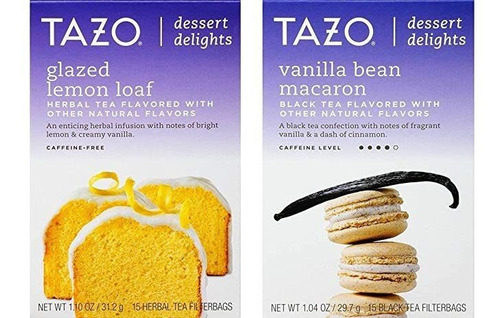 Tazo Postre Inspirado De Sabores De Té 2 Flavor Variedad Bun