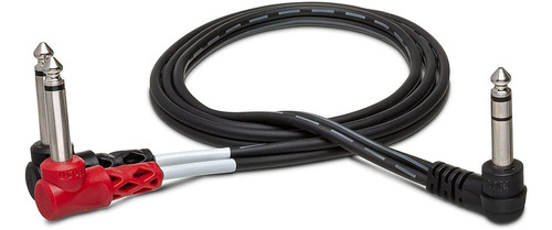 Hosa Stp-201rr - Cable De Inserción De 1/4 Trs A Doble Ángu