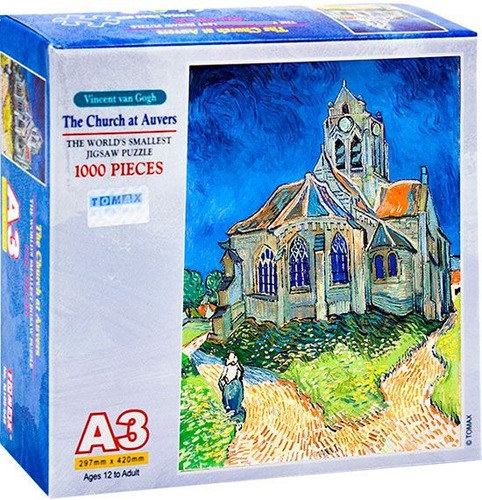 Van Gogh Iglesia Auvers Mini Rompecabezas 1000 Piezas Tomax