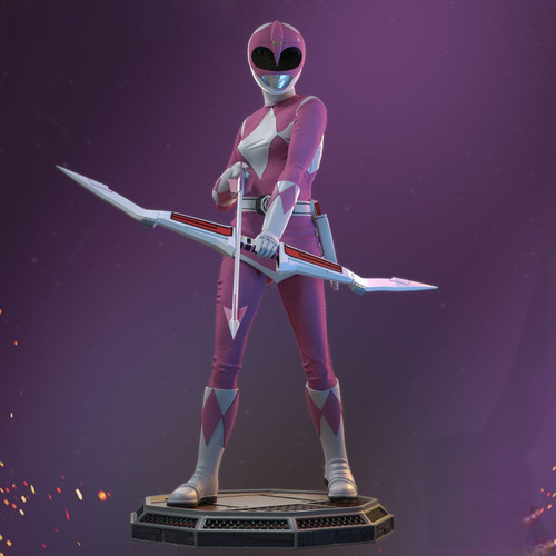 Ranger Rosa - Power Rangers - Resina 12k - Tinta Importada.