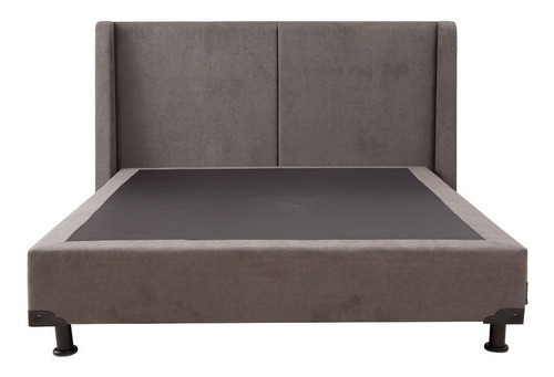 Cabecera Queen Size Dicasa Milan + Box Dicasa Bless Gris