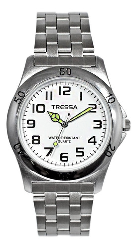 Reloj Madrid Tressa Clasico Hombre Analogico Acero Metal Wr 