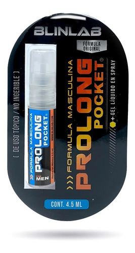 Prolong Pocket 4.5 Ml Blinlab Lubricante Formula Masculina