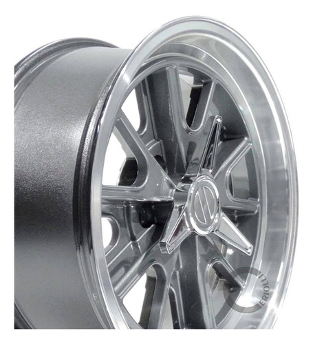 Jogo De Roda Aro 17 5x139 Ford F100 Landau E64 Cor Grafite Diamantado