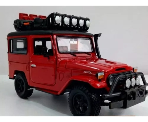 Carro A Escala Toyota Fj40 Rojo