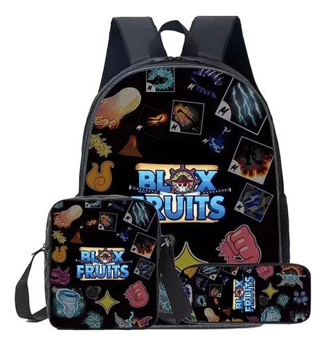 Mochila Escolar Roblox Blox Fruits Para Alumnos, Mochila Par