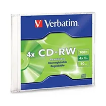 Comprar Cd+rw Regravável 700 Mb 80 Min 4x Verbatim - Caixa 10 Unid