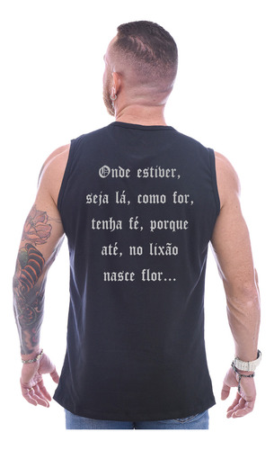 Camiseta Regata Racionais Mc's Vida Loka No Lixão Nasce Flor