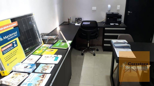 Imagem 4 de 14 de Sa0186- Sala Mobiliada Em Ótima Localização No Villa Branca - Sa0186