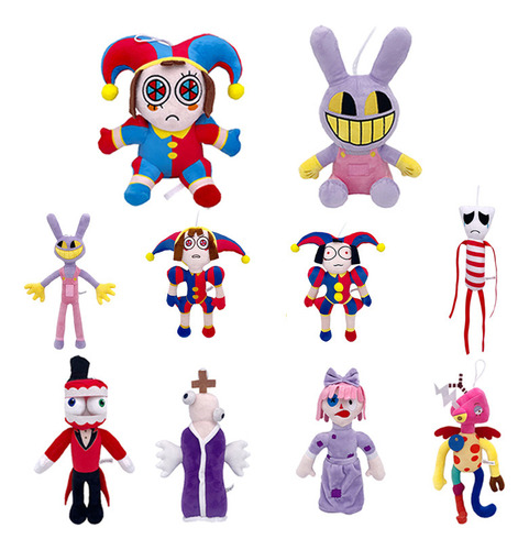 Peluche The Amazing Digital Circus Red Ribbon Ghost, 10 Unid
