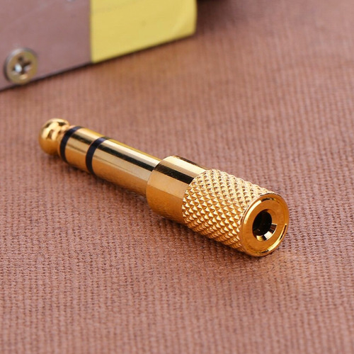 10 X Adaptador De Audio Estereo 6.5mm A 3.5mm Plug Auxiliar