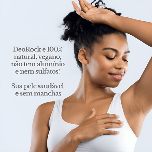 Deorock Desodorante Cristal Black Com Carvão Ativado 60g