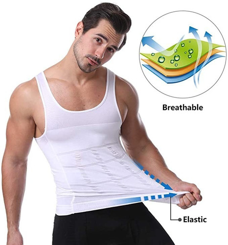 Whatafit Camiseta Faja Playera Reductora Moldeadora Hombre