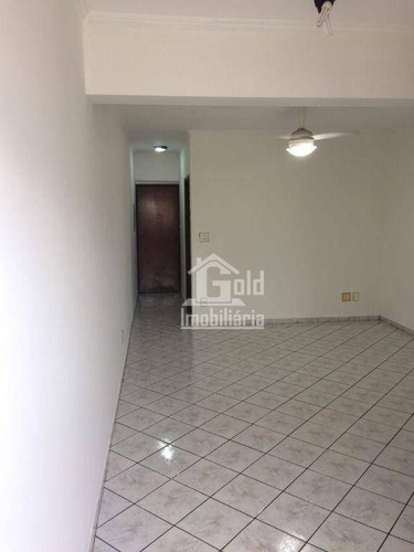Imagem 3 de 7 de Apartamento Com 3 Dormitórios, 86 M² - Venda Por R$ 300.000,00 Ou Aluguel Por R$ 1.200,00/mês - Jardim Irajá - Ribeirão Preto/sp - Ap4587
