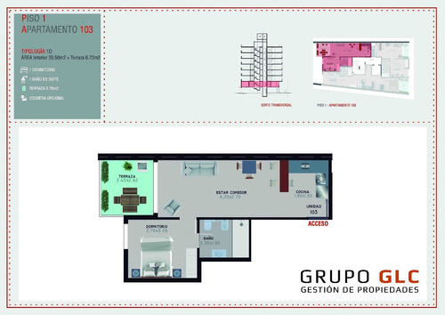 Imagen 3 de 7 de Venta Apartamentos De Un Dormitorio Garibaldi Y 8 De Octubre