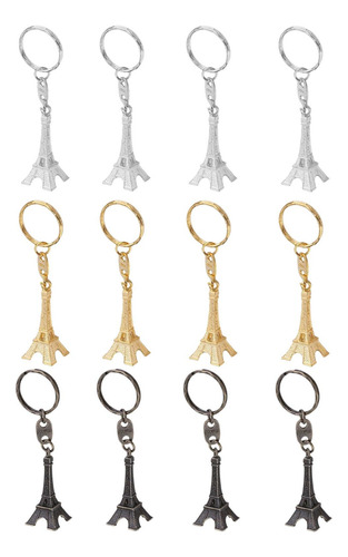 12pçs Mini Chaveiro Modelo Paris, Lembranças Francesas,