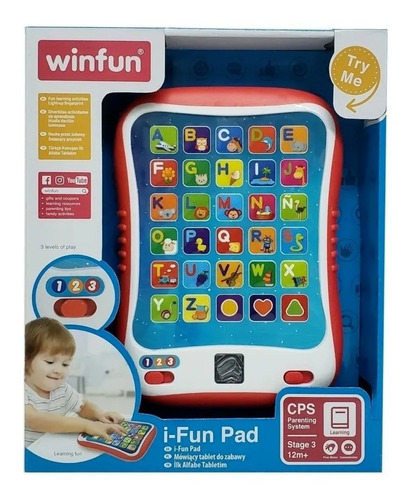 Tablet Para Bebes Interactiva I Fun Pad Winfun Luz Y Sonido