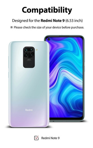 Imagen 6 de 8 de Film Dual Easy Xiaomi Redmi Note 9 Ringke Pack X2 Original