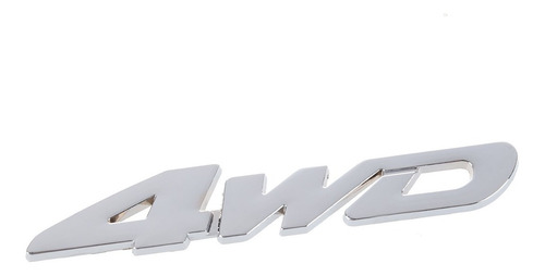 Logo 4 Wd Emblema 4wd Multimarca 11.2x1.9cm Metálico