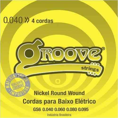 Encordoamento Baixo Groove Gs 6 0.40 4 Cordas