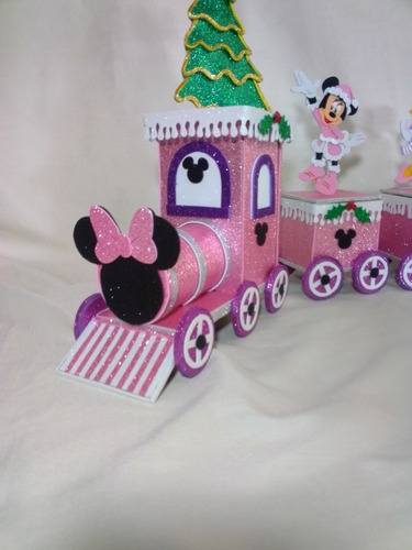 Tren De Minnie En Foami Tren De Navidad En Foami Con Minnie