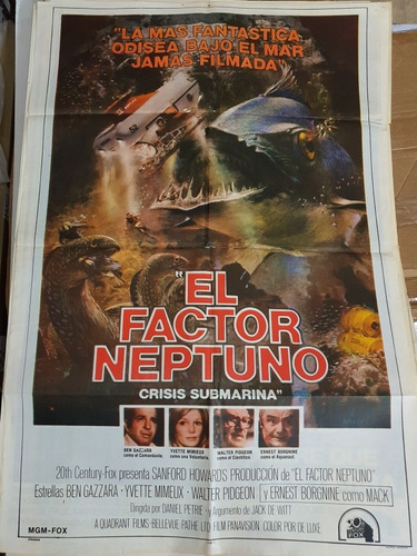 Afiche De Cine Original - El Factor Neptuno- A 22
